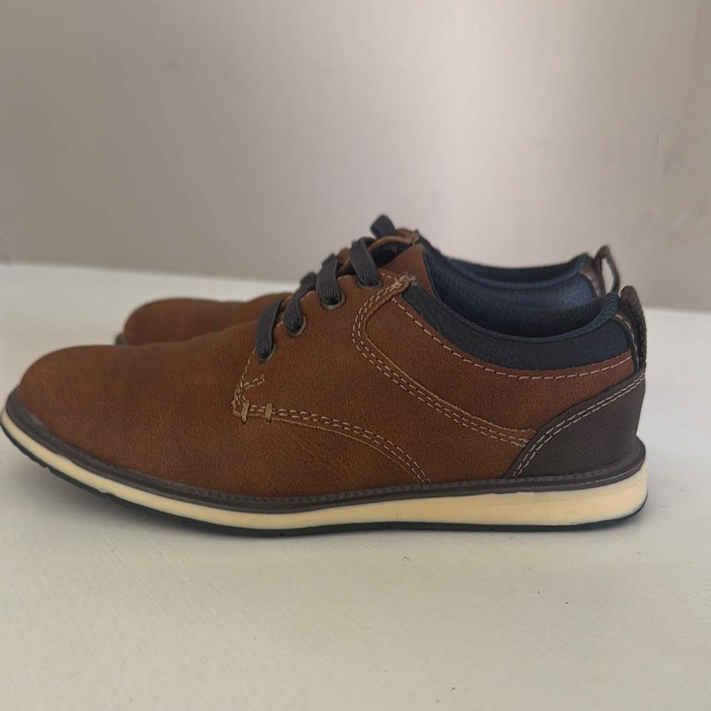 Classic Brown Kids Dress Shoes